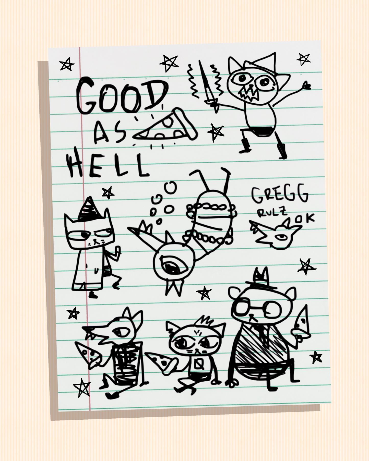 Pizza Party | Night in the Woods Sticker Sheet