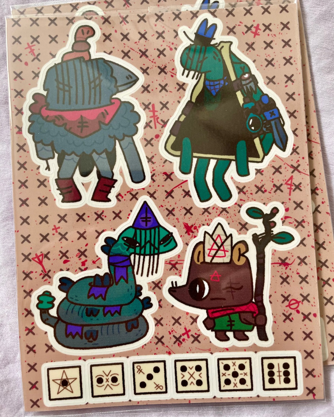 Knucklebone Crew | Cult of the Lamb Sticker Sheet