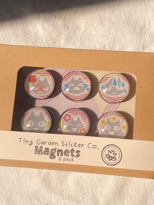 ACNH Emotes Magnet Set - 6 Pack Emojis in Animal Crossing New Horizons style