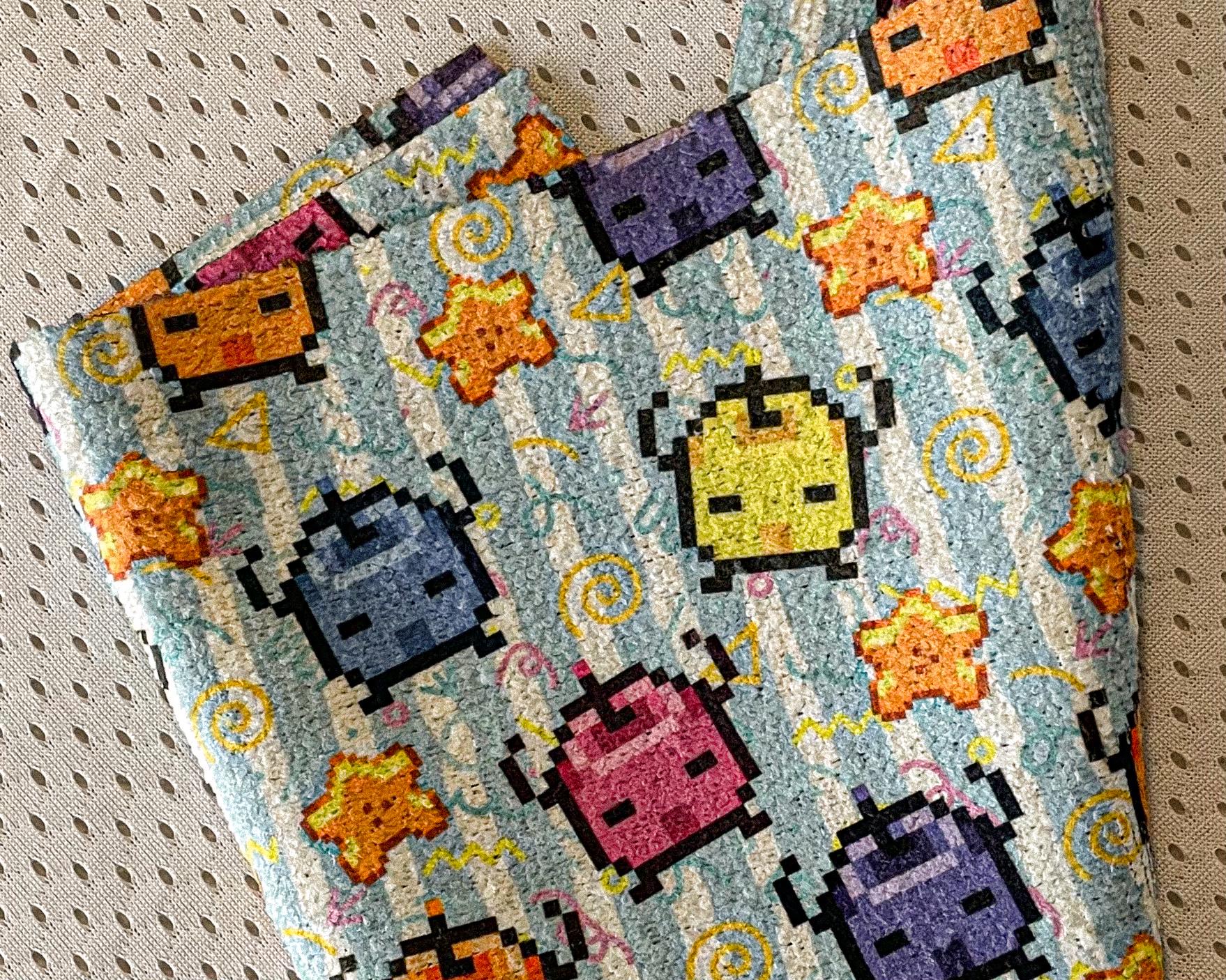 Summer Splash Junimo Microfiber Cloth Set | Starfruit & Sunshine for Your Cozy Cleanup Set of 4, 12x12