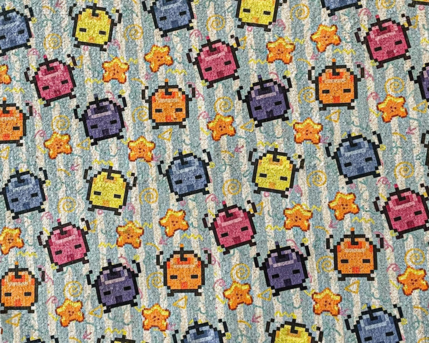Summer Splash Junimo Microfiber Cloth Set | Starfruit & Sunshine for Your Cozy Cleanup Set of 4, 12x12