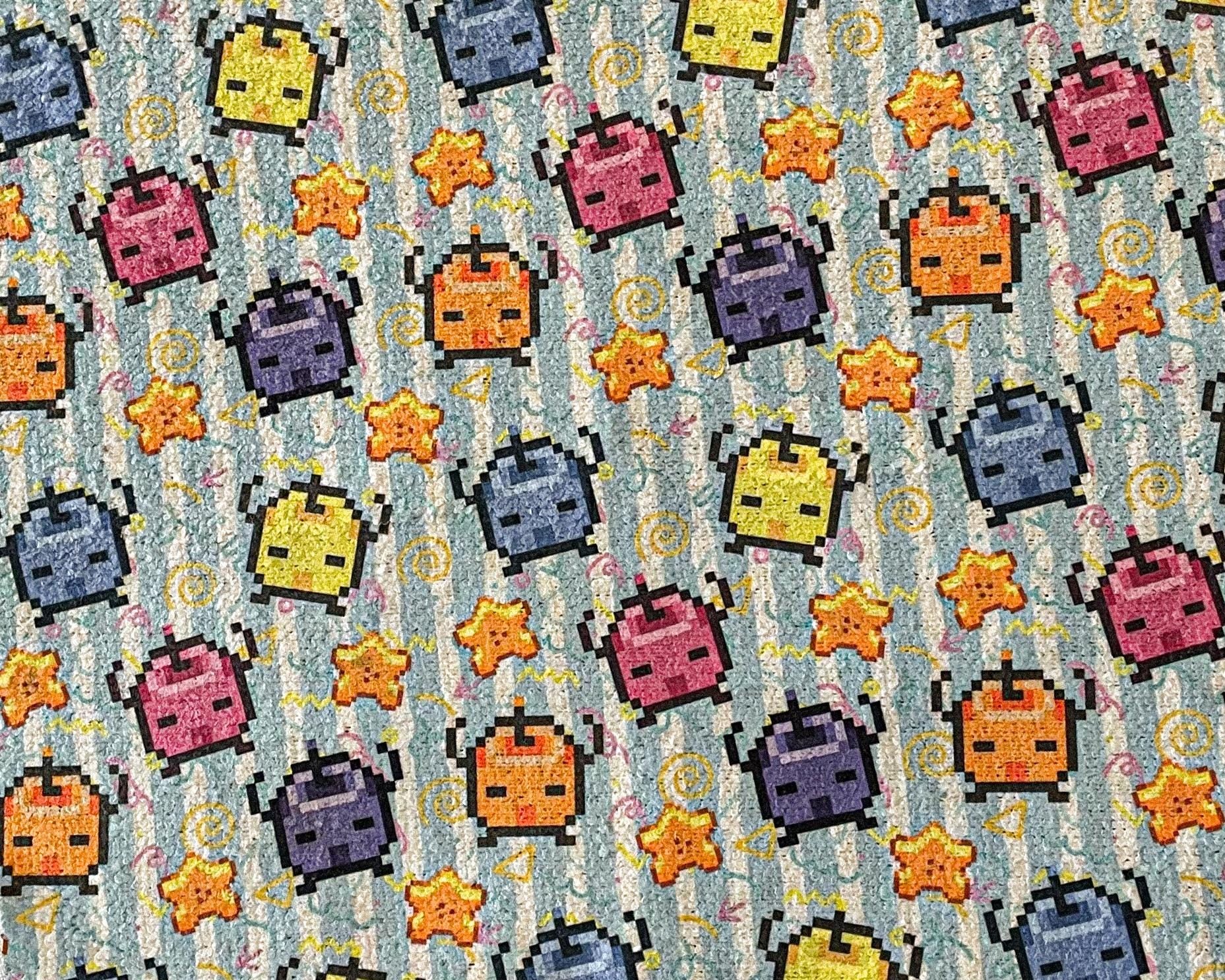 Summer Splash Junimo Microfiber Cloth Set | Starfruit & Sunshine for Your Cozy Cleanup Set of 4, 12x12