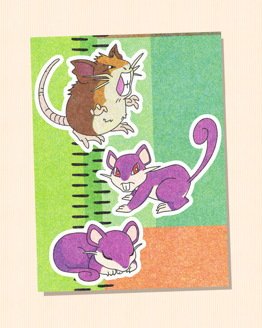 Rattata | Pokémon Evolutions Sticker Sheet