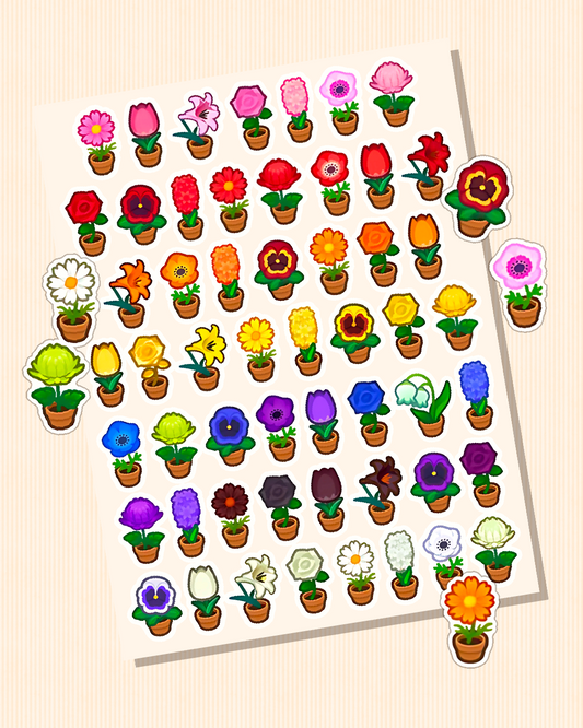 Flowers | Animal Crossing Sticker Sheet