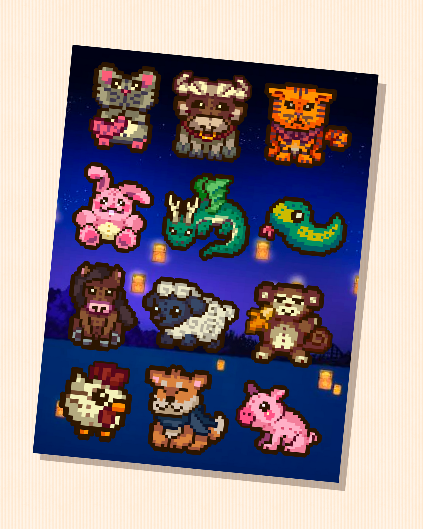 Lunar NY Stuffies | Sun Haven Sticker Sheet