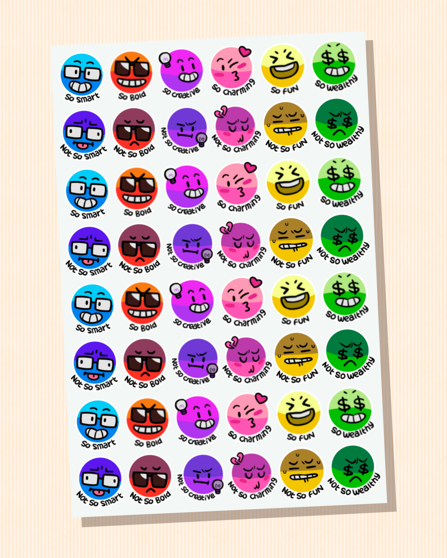 Emoji Minis | Monster Prom Sticker Sheet