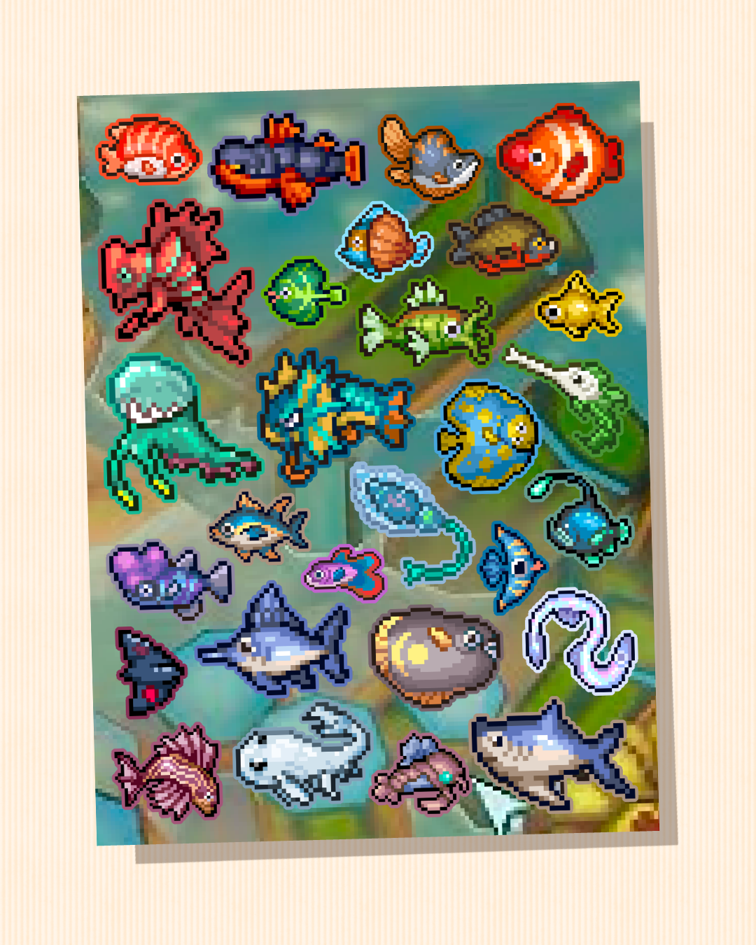 Fish Collection | One Lonely Outpost Sticker Sheet