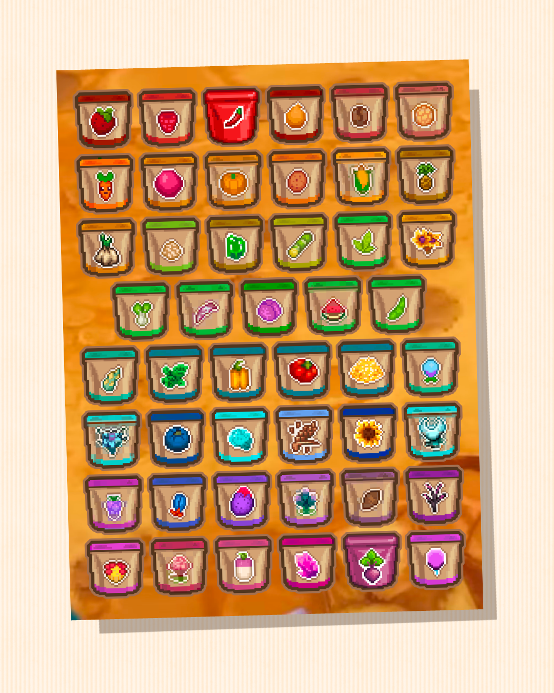 Seed Collection | One Lonely Outpost Sticker Sheet