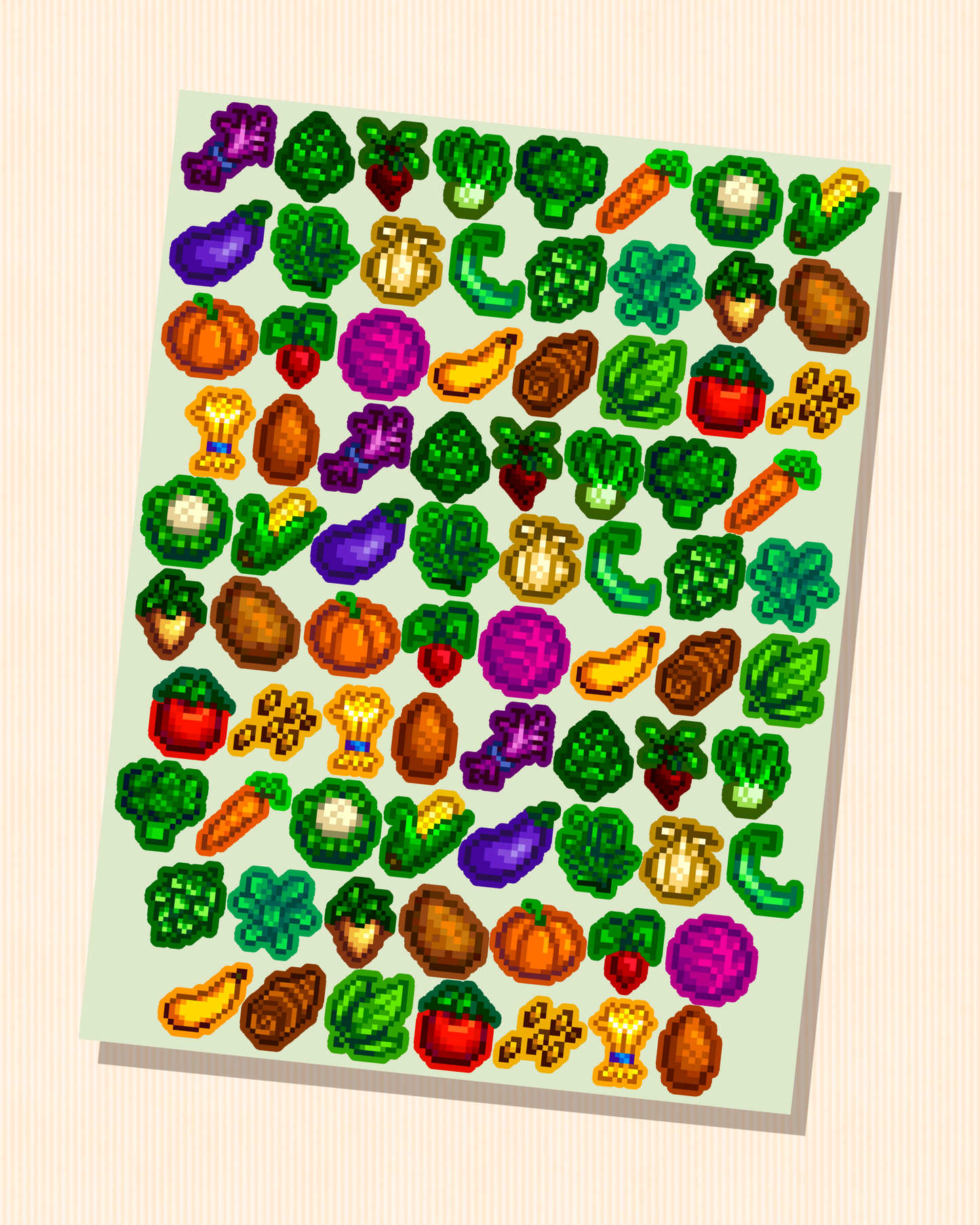 Mini Veggies | Stardew Valley Sticker Sheet