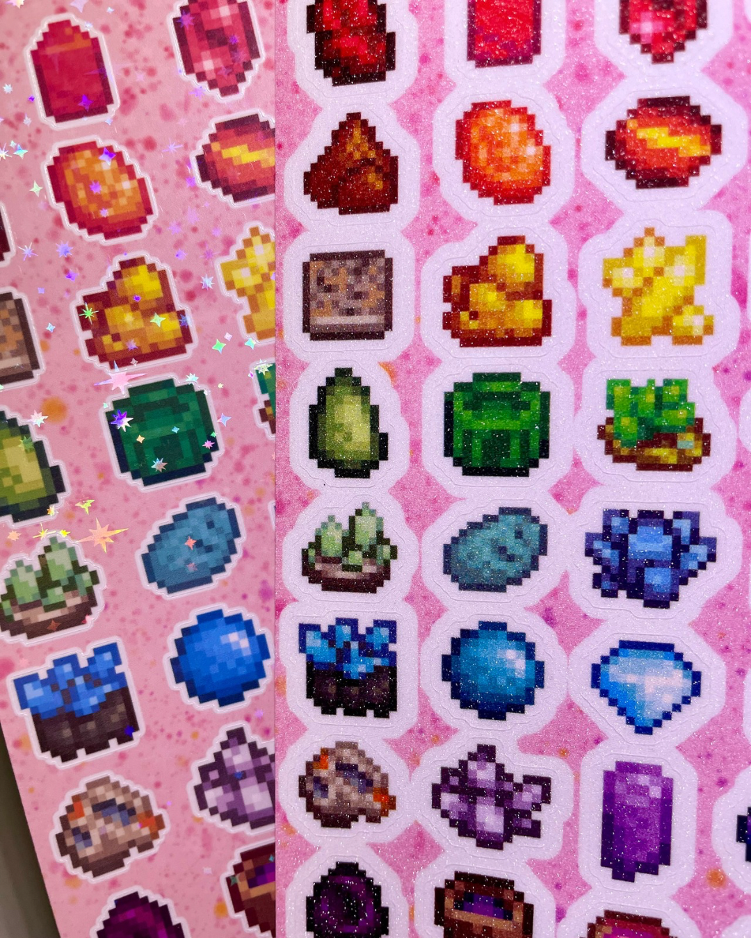 Gem and Mineral Collection | Stardew Valley Sticker Sheet