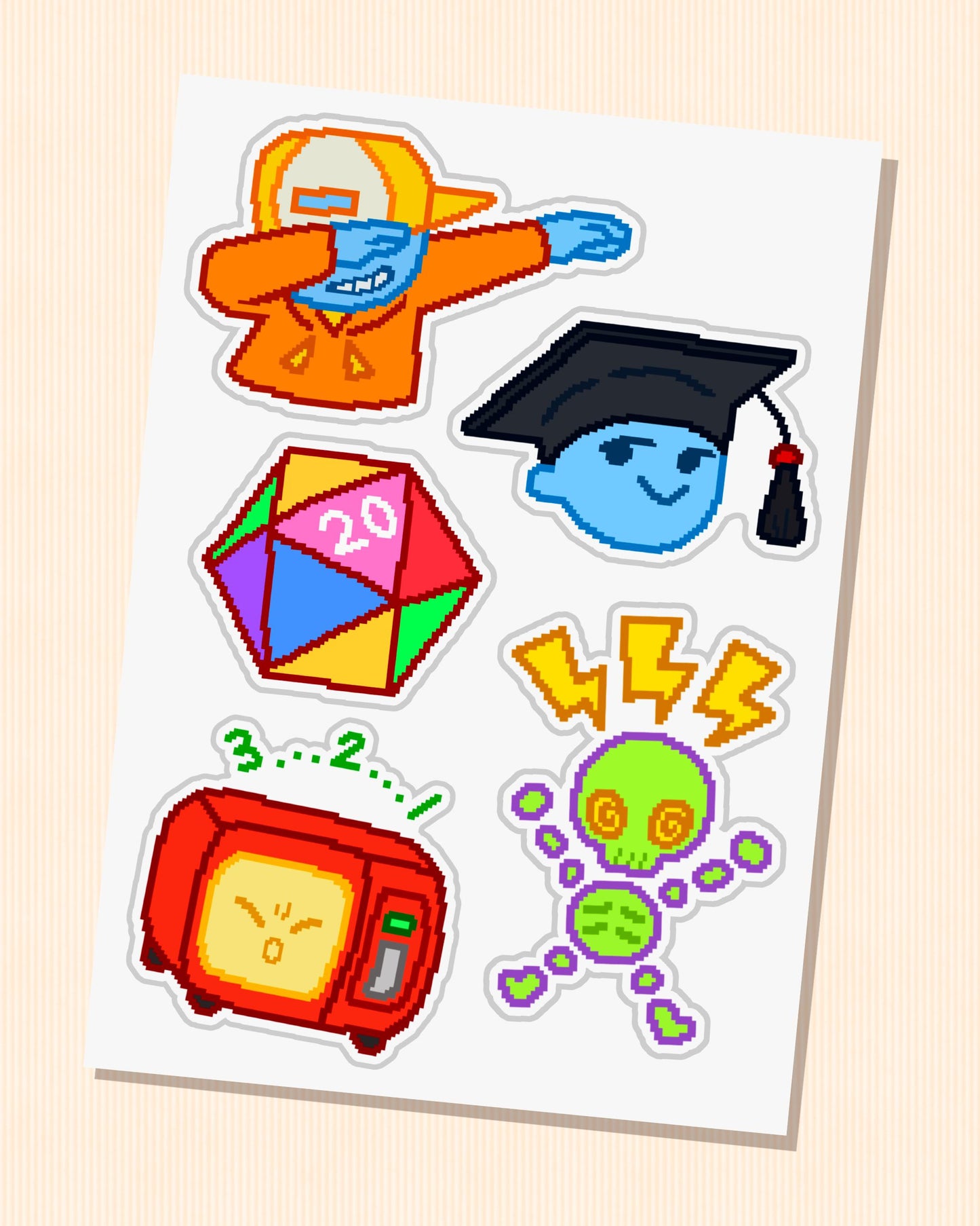 Unpacking Achievement Stickers - Gaming Sticker Sheet - Unique Rare