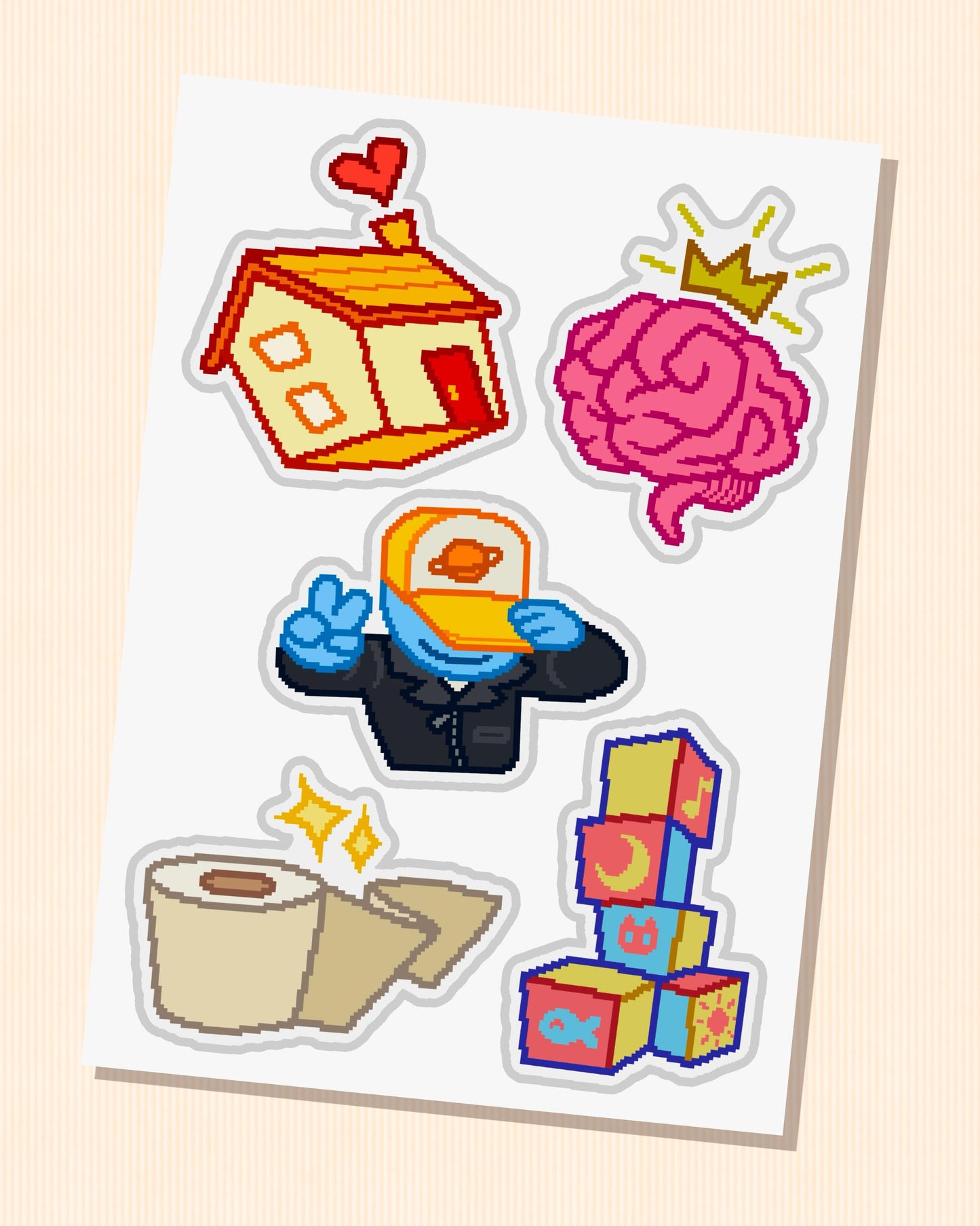 Unpacking Achievement Stickers - Gaming Sticker Sheet - Unique Rare