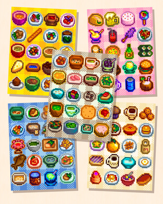 Stardew Valley Food Stickers - Full Collection Available